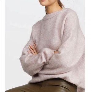 Acne Studios Dramatic Mohair Pink Sweater XS